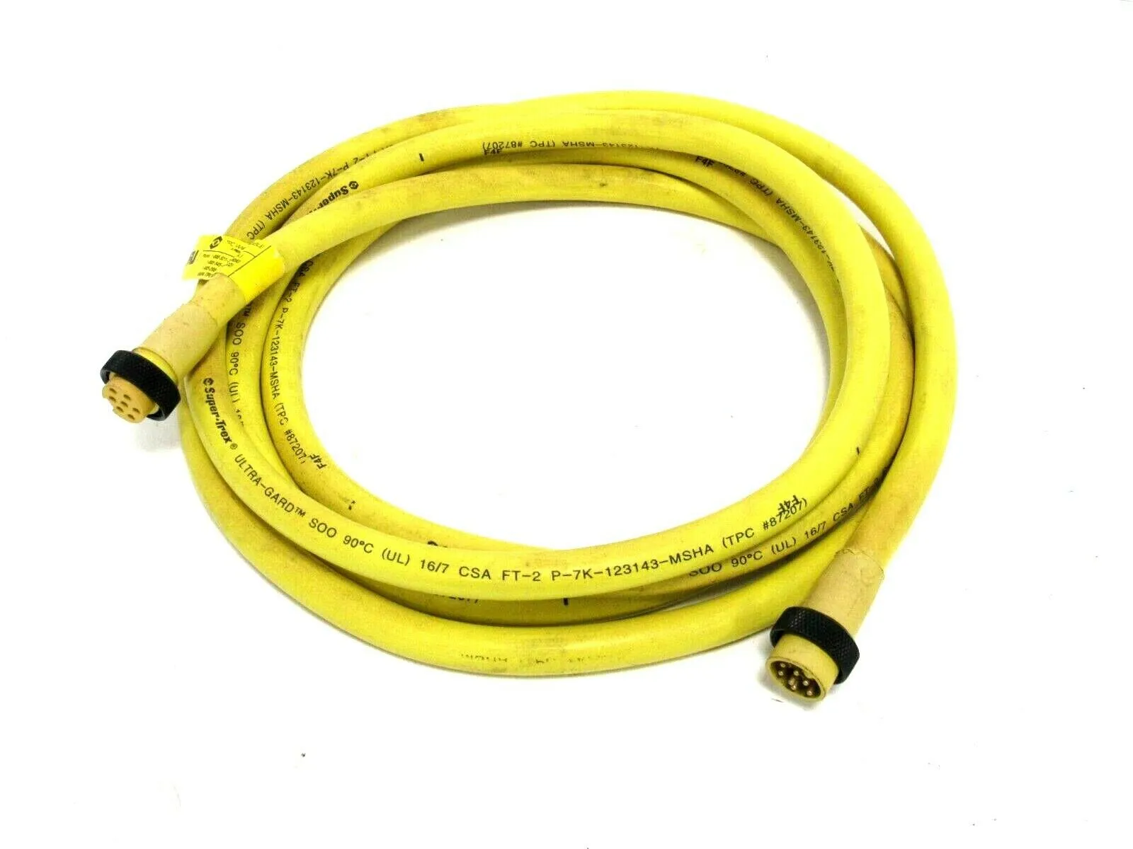 NEW TPC WIRE & CABLE 84975E CABLE M/F EXTENSION 12FT 16AWG 7POLE