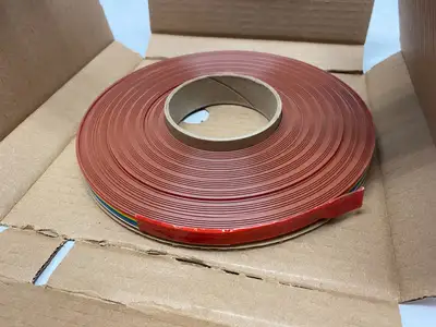 NEW 3M COLOR CODED FLAT CABLE, 3811 SERIES, 3811/9-CONDUCTOR BOX OF 100'