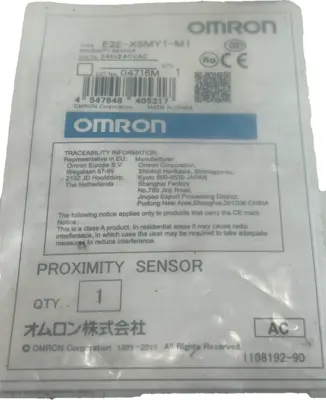 NEW OMRON E2E-X5MY1-M1 PROXIMITY SENSOR E2EX5MY1M1
