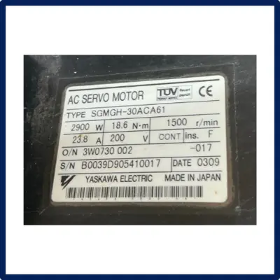 USED YASKAWA SGMGH-30ACA61