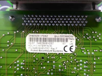 Fisher Rosemount 34B2868X032 Provox HDL HII Interface Board DH6032X1-FDA2 Used