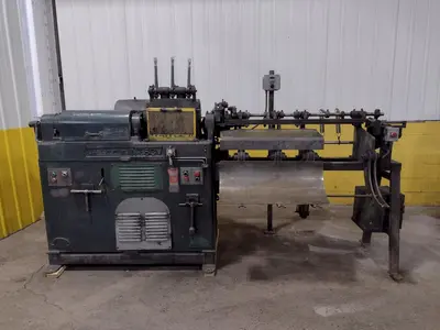 3/8" LEWIS MODEL #8CV WIRE STRAIGHTEN & CUT MACHINE: STOCK 16181