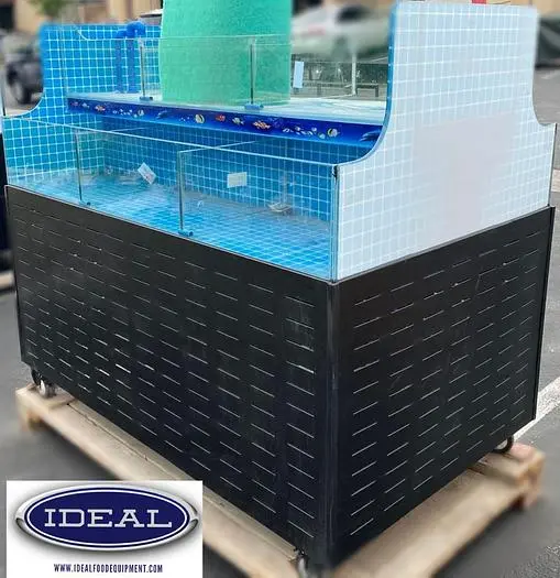60" live seafood tank -