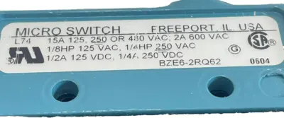 NEW HONEYWELL BZE6-SRQ62 MICRO SWITCH BZE6SRQ62