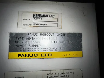 Used 2002 FANUC Alpha 0iB Wire EDM Michigan US | iGAM Industrial Marketplace #1463772