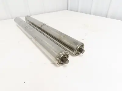 Hytrol 2-5/8" Snub Idler Roller 30" Hytrol Conveyor 27"BF 11/16" Hex Lot of 2