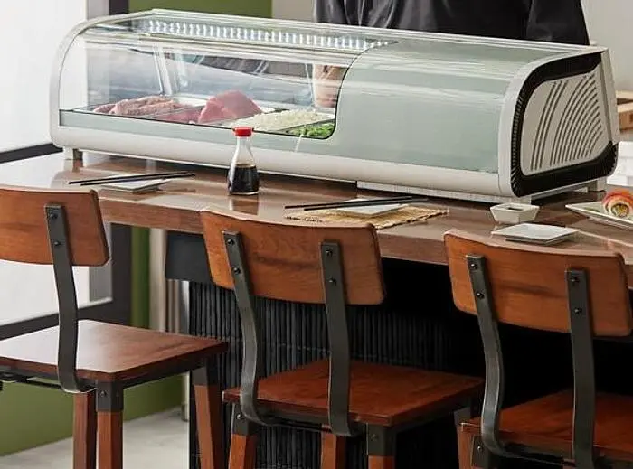 46" Countertop refrigerated sushi display case