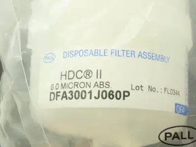 PALL DFA3001J060P PreFlow Membrane Filter Capsule Ultra Pure Filtration 75PSIG
