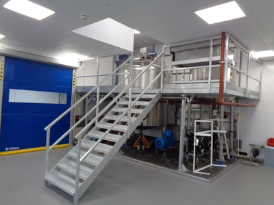 5,000L Liquid / Powder Mixer Plant with HMI Process control.