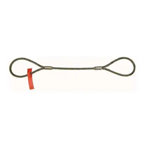 Lift-All 6ft Wire Rope Sling, 5/8" Rope Diameter
