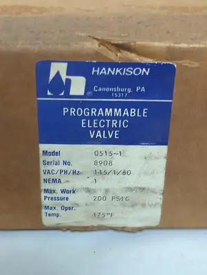 New | in-Stock HANKISON 0515-1 Solenoid Valves Ohio US | Surplus Asset Holdings #1514620