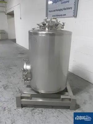 USED HyClone 500 Liter ConeCraft Hyclone Tank, 304 S/S