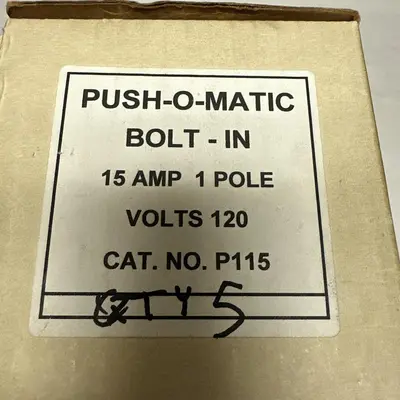 Used PUSHMATIC P115 Circuit Breakers | Surplus Asset Holdings #1188953