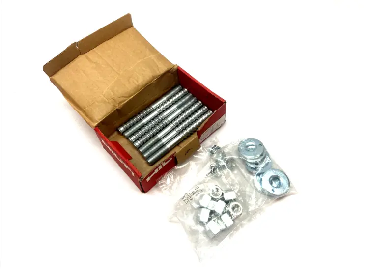 Used HILTI 7X ANCHOR ROD M16 X 175MM ZINC-PLATED HIT-Z-D TP MISSING 1X ROD Bolts Michigan US | Maverick Industrial Sales #1092070
