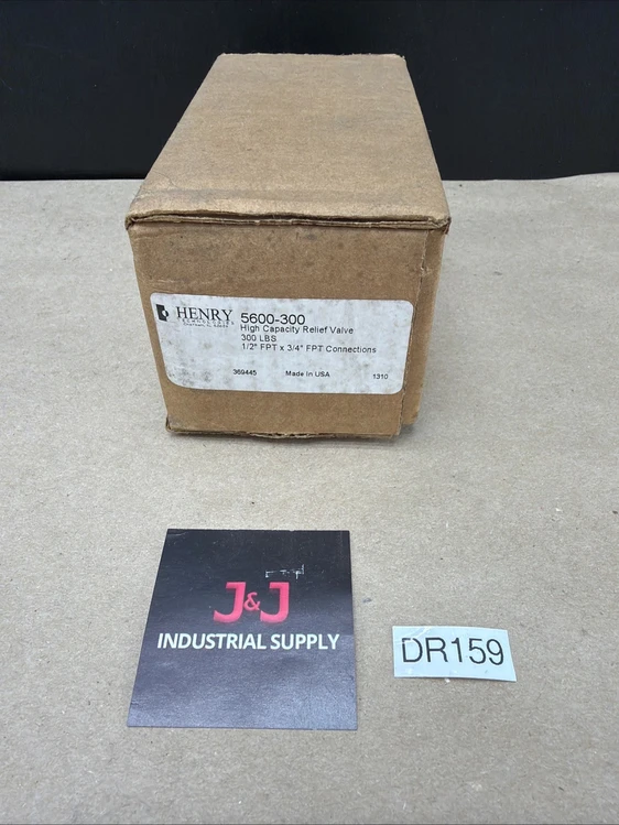 New | in-Stock Henry 5600-300 Valves/Fittings Indiana US | J&J Industrial Supply #911693