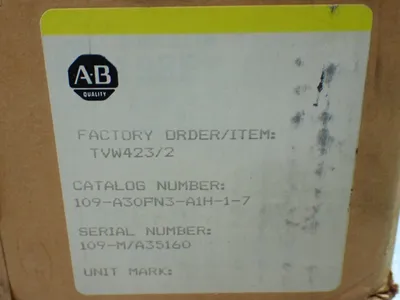 New | in-Stock ALLENBRADLEY 109130PN3A1H17 Starters | HGR 24 #748030