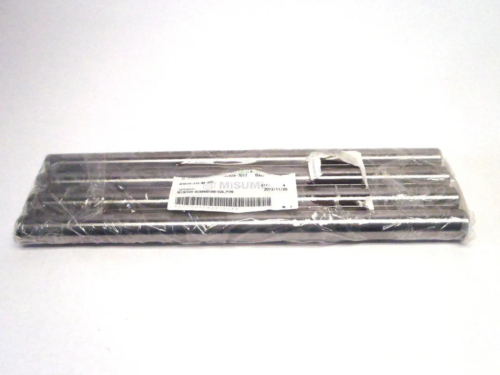 SFU25-375-M8-SC5 | Misumi  Precision Linear Shafts One End Tapped WF LOT OF 4 - New Other