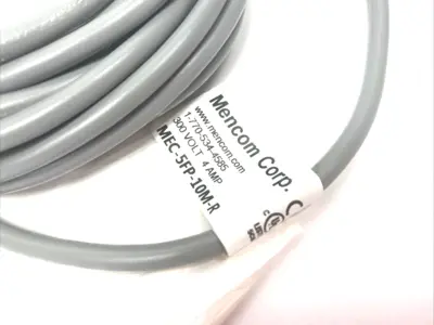 New | in-Stock Mencom Single End Cordset Female Right Angle M12 5-Pin 10m Cable & Wire Michigan US | Maverick Industrial Sales #1392614