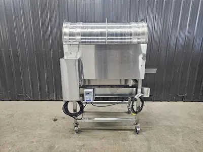 Used Coating Pan Drum Tumbler, 24" Diameter X 48" Long
