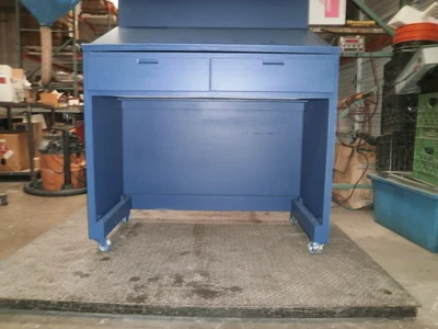 Custom BLUE Design Storage-Workbench 47 1/2" x 26" X 95 "