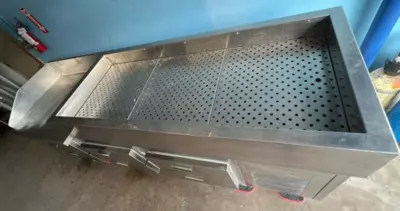 75-0002 Custom Made 72 Inch Refrigerated Oyster Station