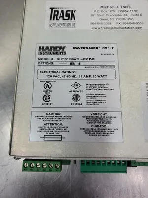 HARDY INSTRUMENTS HI2151/30WC-RM-B1 WAVERSAVER C2 IT Module. 2B