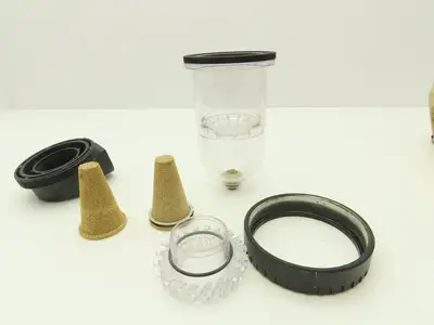 Master Pneumatic MRS100-8 Silencer Reclassifier Filter 1" NPT W/Drain Lot of 2