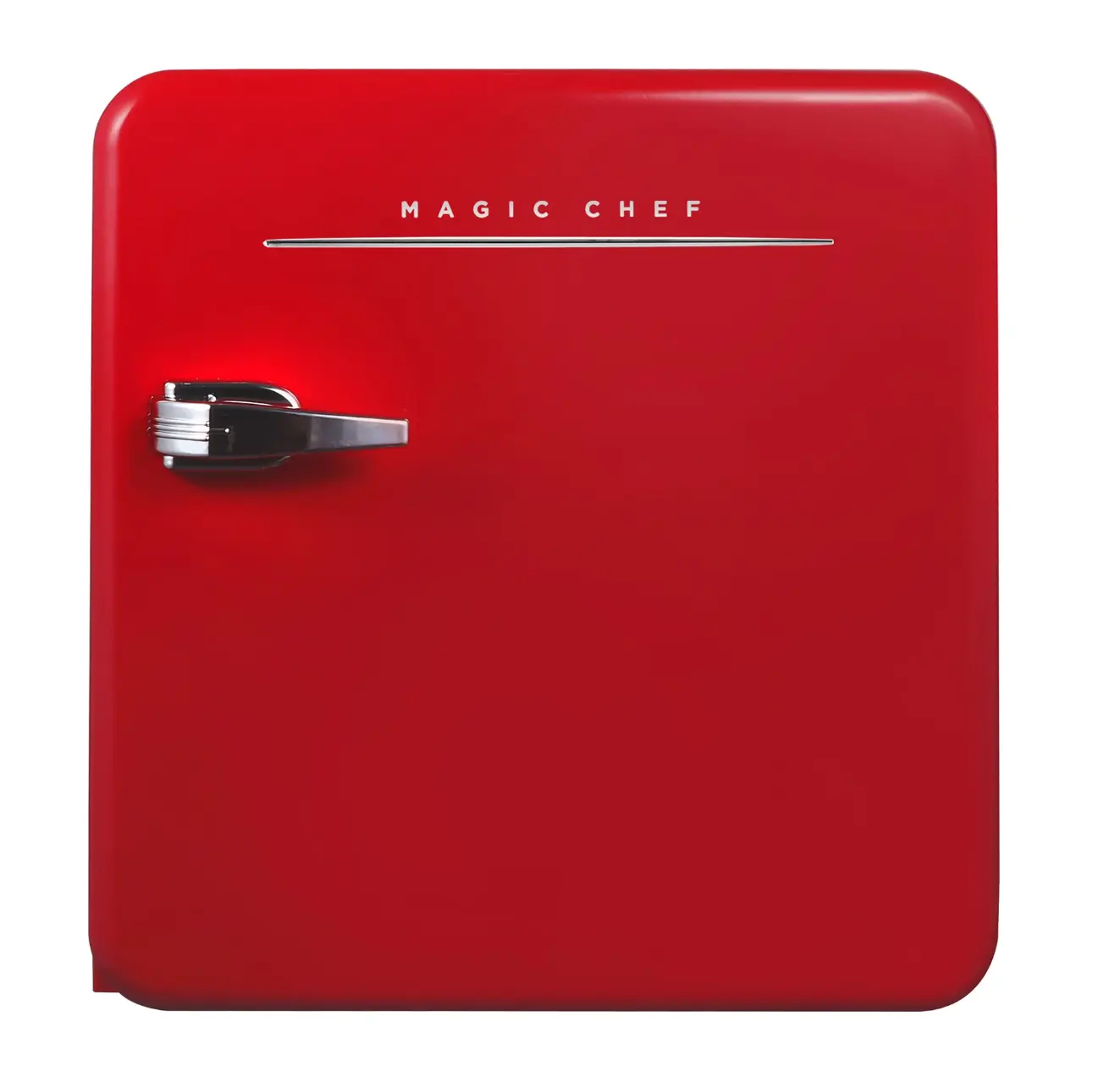 Magic chef 1.6 CU. FT. RETRO MINI REFRIGERATOR IN RED, WITHOUT FREEZER