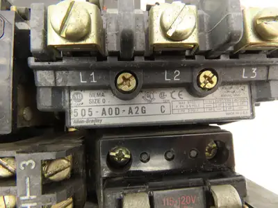 Allen Bradley 505-AOD-A2G Reversing Motor Starter 120V Coil w/18A Overload Ser C