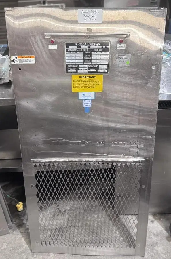Used ELECTRO FREEZE HC119376 Food, Restaurant, & Bakery Parts & Accessories Georgia US | Southeast Equipment Sales #925646
