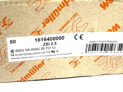 ZSI 2.5,1616400000 | Weidmuller ZSI 2.5 Fuse Terminal Block 2.5mm² Dark Beige 1616400000 LOT OF 29 - New Other