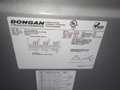 USED DONGAN ELECTRIC MFG 63756056SH