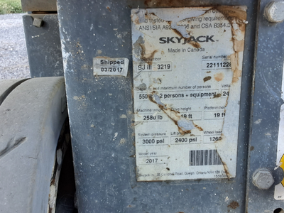 Used 2017 SKYJACK SJ3219 Miscellaneous Equipment Texas US | Stack Equipment #1498147