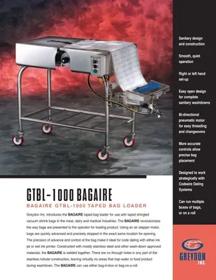 USED GREYDON INC GTBL-100