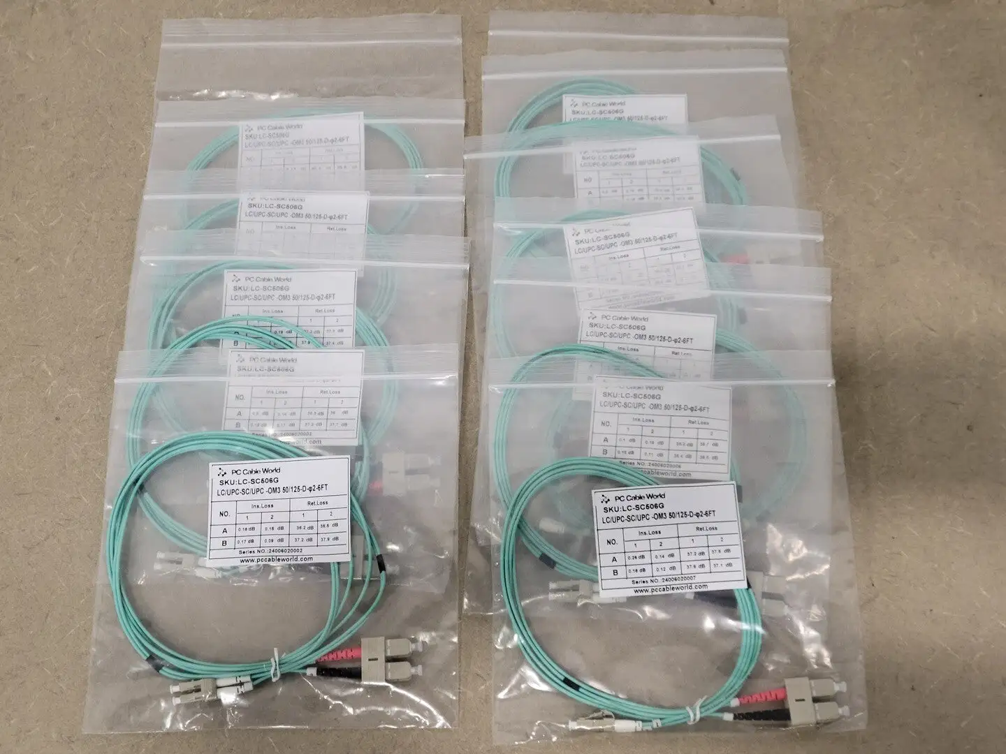 NEW PC CABLE WORLD LC-SC506G