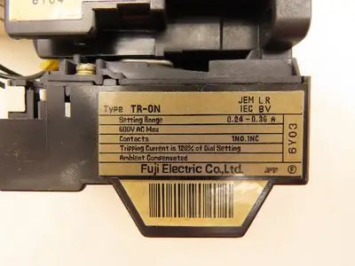 Fuji Electric TR-0N Contactor Overload Relay 110V Coil Assembly Lot of 3