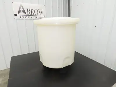 HDPE Polyethylene Plastic Water Mix Tank with Lid & Drain 40/80 Liter  Lot of 2
