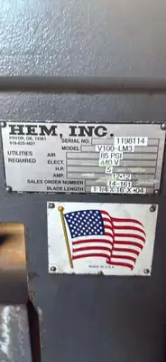 USED 2014 HEM V100LM-3