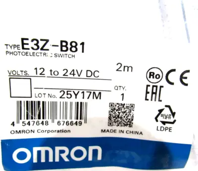 NEW OMRON E3Z-B81 PHOTOELECTRIC SWITCH E3ZB81