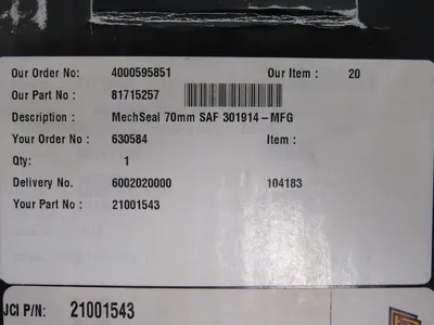 NEW JOHN CRANE SAF-70-301914 SEAL ASSEMBLY SAF-70QREG-301914 81715257 21001543