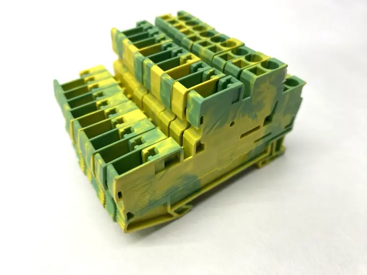 Used PHOENIX CONTACT DOUBLE LEVEL TERMINAL BLOCK STTB 2,5/2P-PE LOT OF 10 Terminal Blocks | Maverick Industrial Sales #1100743