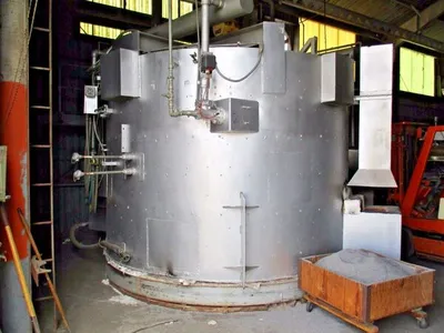 60" diameter x 72" H Annealing Furnace, gas-fired, hydrogen gas, 2150°F, complete w/control