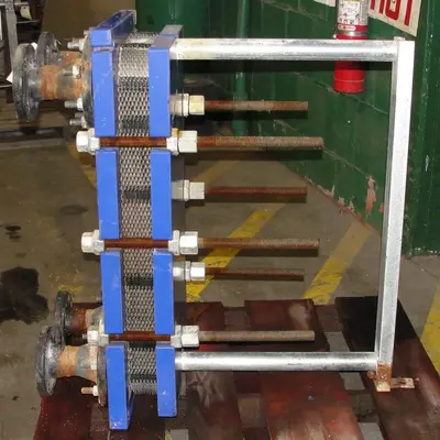 SPC6291  Heat Exchanger 40.26 sq.ft. Alfa Laval plate heat exchanger, Stainless Steel Contact Parts