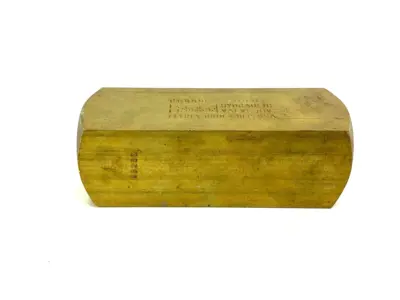 USED PARKER BRASS COLORFLOW HYDRAULIC CHECK VALVE 500PSI