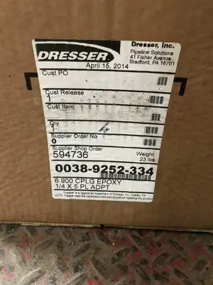 Dresser 0038-9252-334 6″ Pipe Clamp Coupling 6.9″ OD ; 1/4 X 5 ring -NIB