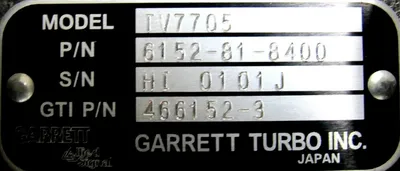 NEW GARRETT 6152-81-8400 TURBO TV7705 6152818400 466152-3