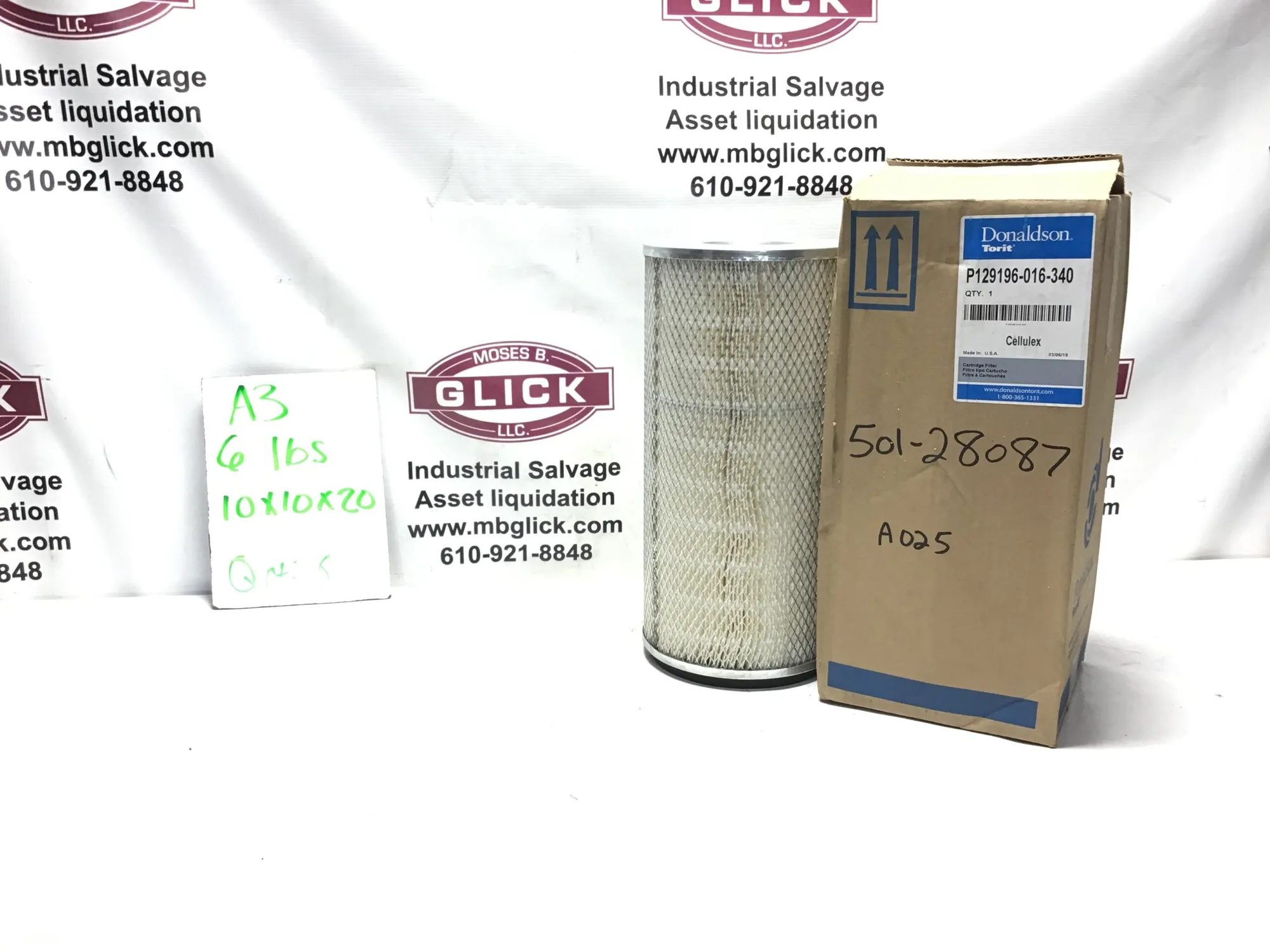 Donaldson Torit P129196-016-340 cartridge filter Cellulex