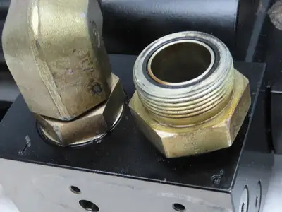Hanchen Servocop Hydraulic Cylinder 80mm Bore 173mm Stroke Clamp Manifold *READ*