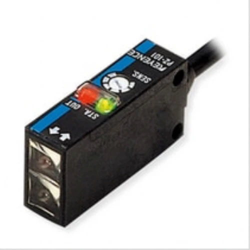 Keyence PZ-101 Built-In Amplifier Photoelectric Sensor, Square Reflective, Cable [New]