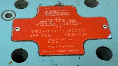 USED ARGO HYTOS RPE3-103Y11/12060E5 SOLENOID VALVE 120V 485-0587